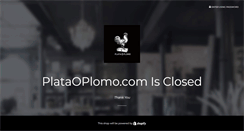 Desktop Screenshot of plataoplomo.com