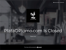 Tablet Screenshot of plataoplomo.com